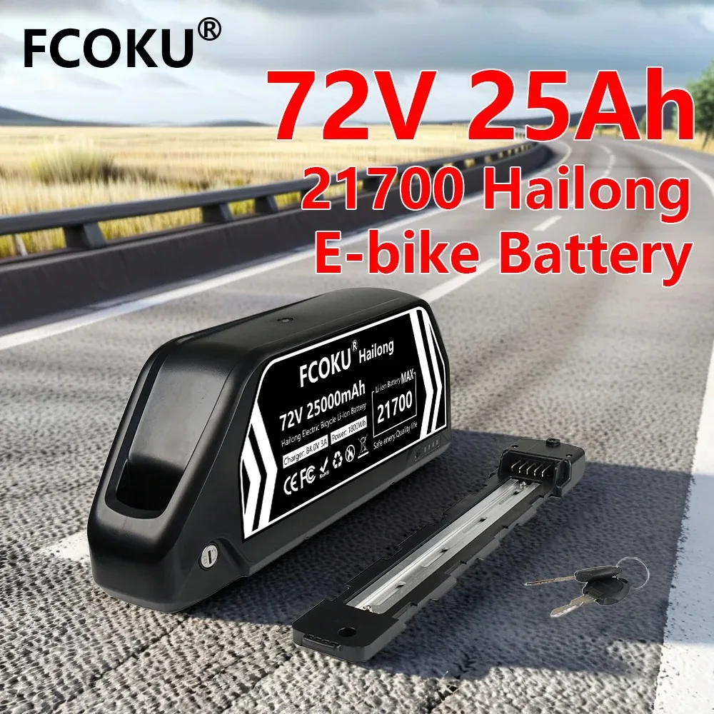 New 21700 72V 25Ah Hailong1500W-2000W Lithium Battery Cells Pack for Electric mountain bike car rechargeable batteries
New 21700 72V 25Ah Hailong1500W-2000W Lithium Battery Cells Pack for Electric mountain bike car rechargeable batteries
