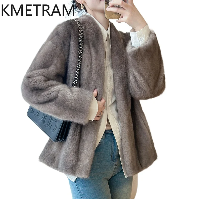 Real Mink Fur Coat Women High Quality Short Fur Jacket V Neck New in Outerwears Winter Luxury Clothes Fourrures Femmes 2024
Real Mink Fur Coat Women High Quality Short Fur Jacket V Neck New in Outerwears Winter Luxury Clothes Fourrures Femmes 2024