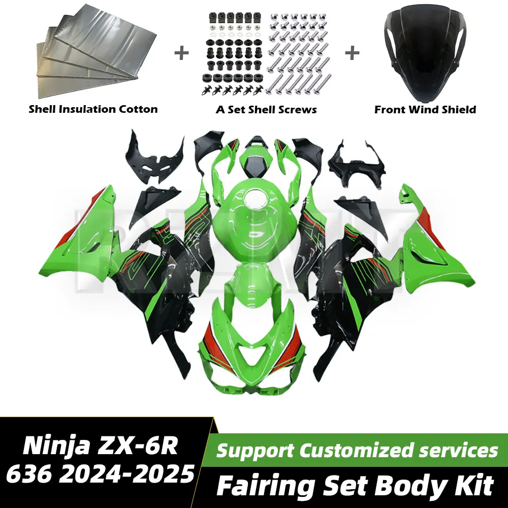 For Kawasaki Ninja ZX-6R 636 2024-2025 Motorcycle Fairing Set Plastic Accessories Shell Bodywork Full Fairing Kits Set 2001c
For Kawasaki Ninja ZX-6R 636 2024-2025 Motorcycle Fairing Set Plastic Accessories Shell Bodywork Full Fairing Kits Set 2001c