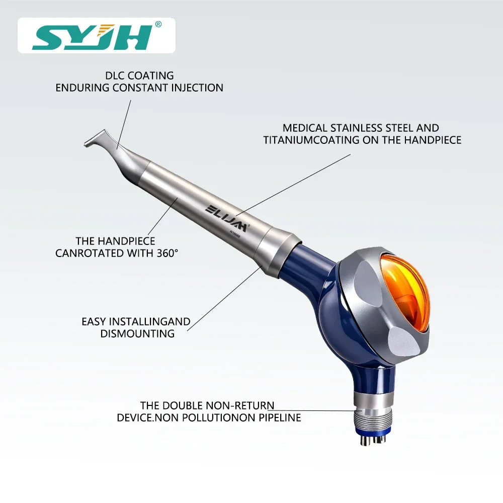 Стоматологический воздушный полировщик с насадкой небольшого калибра 0,7 мм с защитой от засорения и обратного потока для полировки зубов, чистки, отбеливания
Стоматологический воздушный полировщик с насадкой небольшого калибра 0,7 мм с защитой от засорения и обратного потока для полировки зубов, чистки, отбеливания