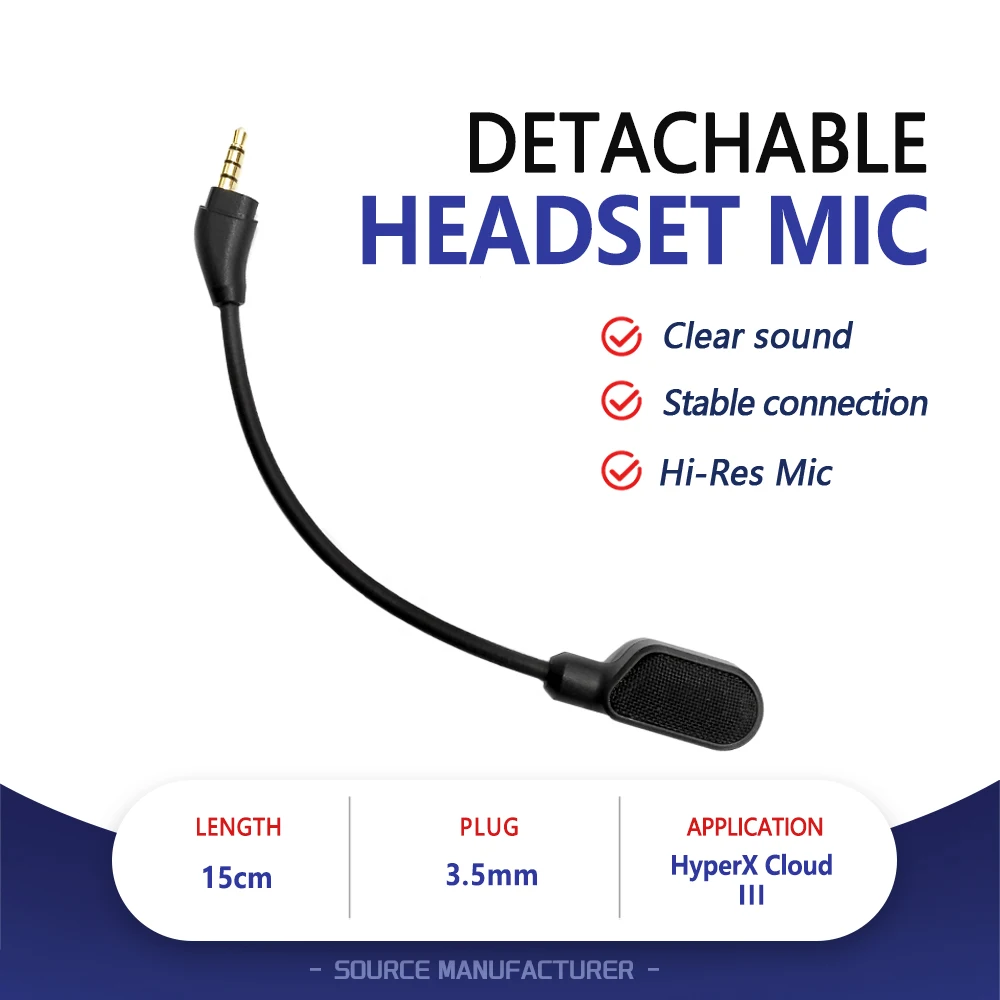 for HyperX Cloud III Gaming Headset with Detachable 3.5mm Noise-Reduction Microphone And Indicator Light for E-Sports
for HyperX Cloud III Gaming Headset with Detachable 3.5mm Noise-Reduction Microphone And Indicator Light for E-Sports