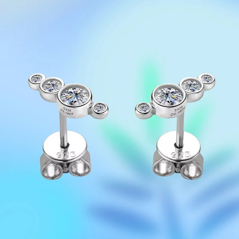 New 0.32cttw D Color Round Moissanite Stud Earrings For Women S925 Silver Ear Studs Passed Diamond Test Party Fine Jewelry
New 0.32cttw D Color Round Moissanite Stud Earrings For Women S925 Silver Ear Studs Passed Diamond Test Party Fine Jewelry