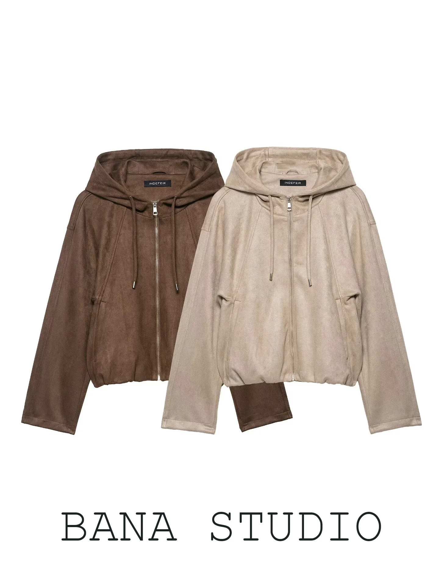 BANA Suede Material Loose Fit Brown Short Pilot Jacket Women's Coat Casual Style Standard Version Polyester Fabric Long Sleeve
BANA Suede Material Loose Fit Brown Short Pilot Jacket Women's Coat Casual Style Standard Version Polyester Fabric Long Sleeve