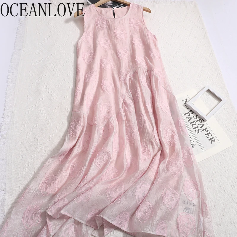 OCEANLOVE Beach Style Women Dresses Floral A-line Sweet Spring Summer Vestidos Mujer Korean Fashion Loose Chic Long Dress
OCEANLOVE Beach Style Women Dresses Floral A-line Sweet Spring Summer Vestidos Mujer Korean Fashion Loose Chic Long Dress