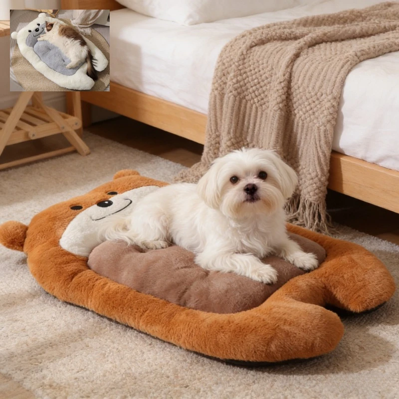 Cute Bear-Shaped Plush Pet Bed for Cats and Dogs Four Seasons Anti-Slip Warm Thickened Sleeping Nest Mattress Cama Para Mascotas
Cute Bear-Shaped Plush Pet Bed for Cats and Dogs Four Seasons Anti-Slip Warm Thickened Sleeping Nest Mattress Cama Para Mascotas