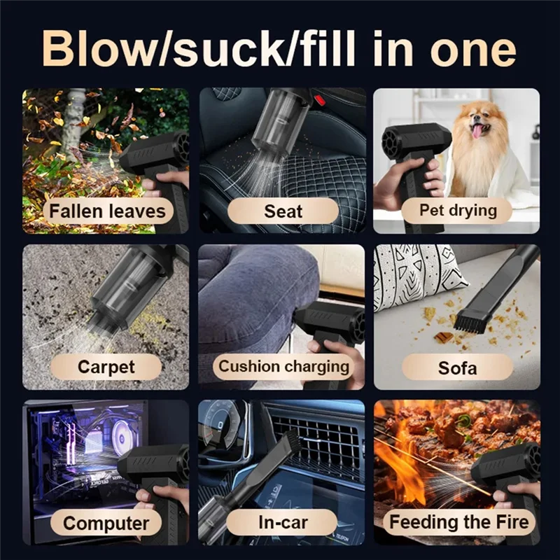 BYBS-180000RPM Turbo Jet Fan Fan Forcleaning Computer Keyboards Violent Fan + Vacuum Cleaner Cleaning Tool
BYBS-180000RPM Turbo Jet Fan Fan Forcleaning Computer Keyboards Violent Fan + Vacuum Cleaner Cleaning Tool