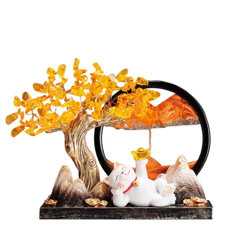 Дерево удачи Lucky Fortune Treasure Орнамент Lucky Cat Quicksand Картина Офис на новоселье Открытие Счастливые подарки Высококачественные подарки 
Дерево удачи Lucky Fortune Treasure Орнамент Lucky Cat Quicksand Картина Офис на новоселье Открытие Счастливые подарки Высококачественные подарки