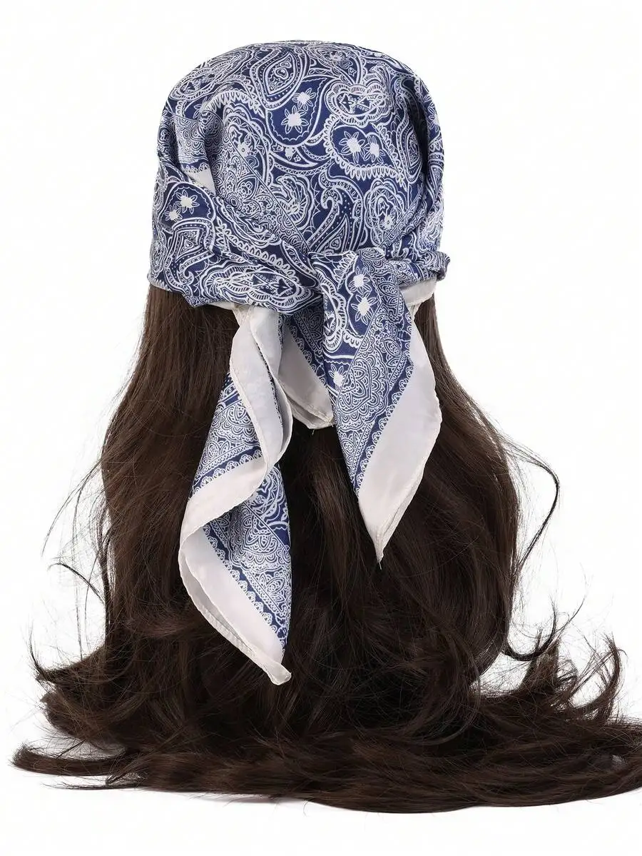 27 Inch Vintage Paisley Print Square Head Scarf Satin Hair Wrap Bandana For Women Men Unisex
27 Inch Vintage Paisley Print Square Head Scarf Satin Hair Wrap Bandana For Women Men Unisex
