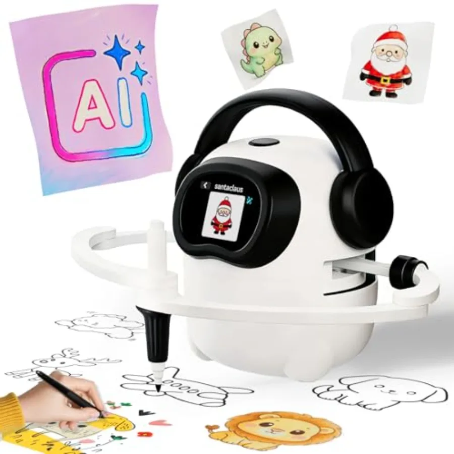AI Drawing Robot for : Black Educational Toy with 10000+ Free AI-Generated Images Regularly Updated Library Ages 3-8 Birthday G
AI Drawing Robot for : Black Educational Toy with 10000+ Free AI-Generated Images Regularly Updated Library Ages 3-8 Birthday G
