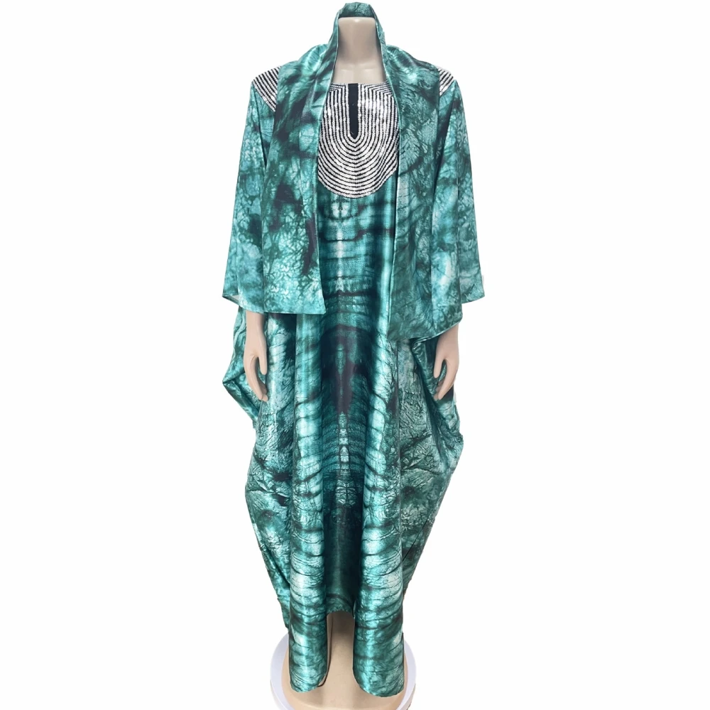 Abaya African Print Clothing For Women Boubou Dubai Turkey Muslim Abayas Wedding Party Traditional Ankara Outfits Gowns + Scarf
Abaya African Print Clothing For Women Boubou Dubai Turkey Muslim Abayas Wedding Party Traditional Ankara Outfits Gowns + Scarf