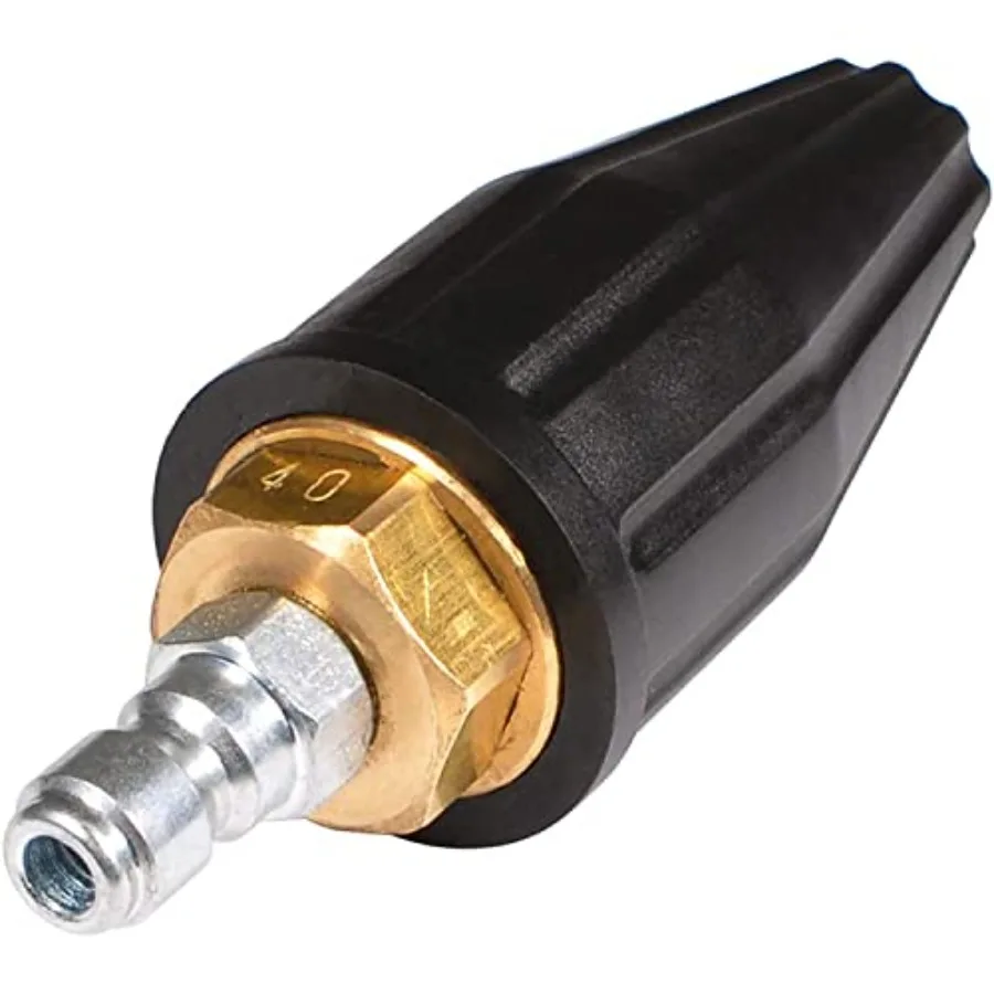 Pressure Washer Tips Turbo 4000 PSI Max. 5000 PSI 360° Rotating Turbo Spray Tips For Power Washer 1/4" Quick Connector 4.0 GPM
Pressure Washer Tips Turbo 4000 PSI Max. 5000 PSI 360° Rotating Turbo Spray Tips For Power Washer 1/4" Quick Connector 4.0 GPM