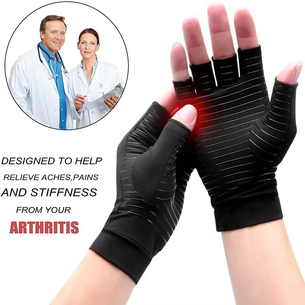 1Pair Copper Arthritis Gloves for Hand Pain Relief, Rheumatoid Osteoarthritis, Swelling, Carpal Tunnel, Compression Gloves
1Pair Copper Arthritis Gloves for Hand Pain Relief, Rheumatoid Osteoarthritis, Swelling, Carpal Tunnel, Compression Gloves