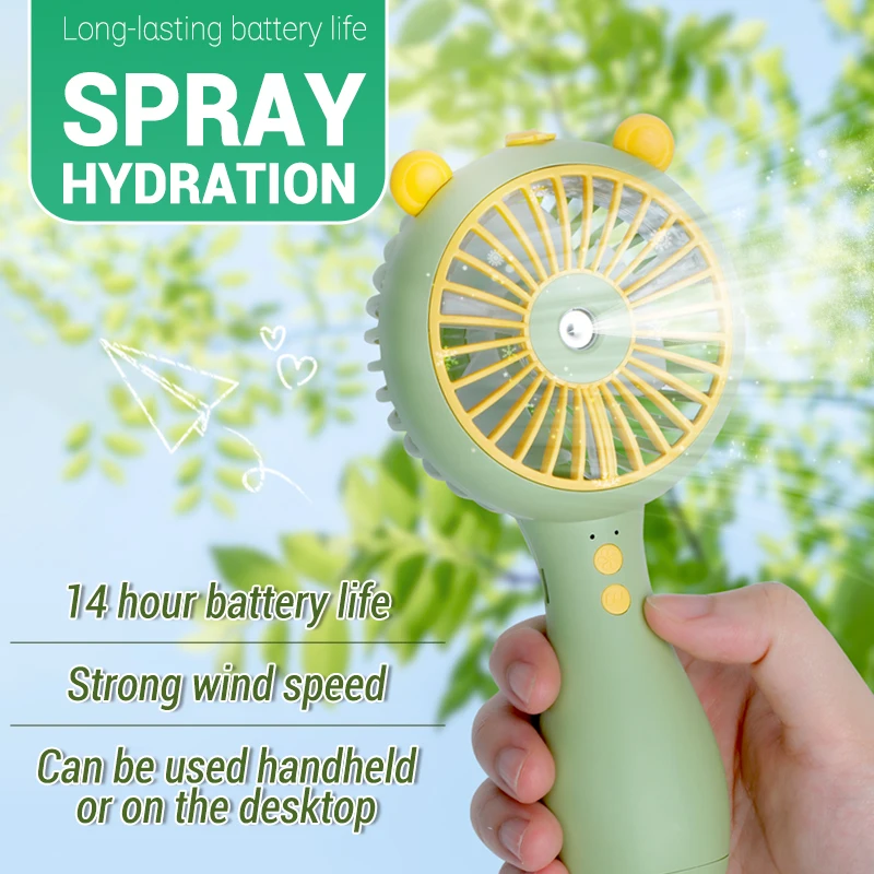 Portable Misting Handheld Fan Cooling Personal Mini Fan 3 Speed 2 Modes Spray Water Fan USB Rechargeable Outdoor Camping Travel
Portable Misting Handheld Fan Cooling Personal Mini Fan 3 Speed 2 Modes Spray Water Fan USB Rechargeable Outdoor Camping Travel