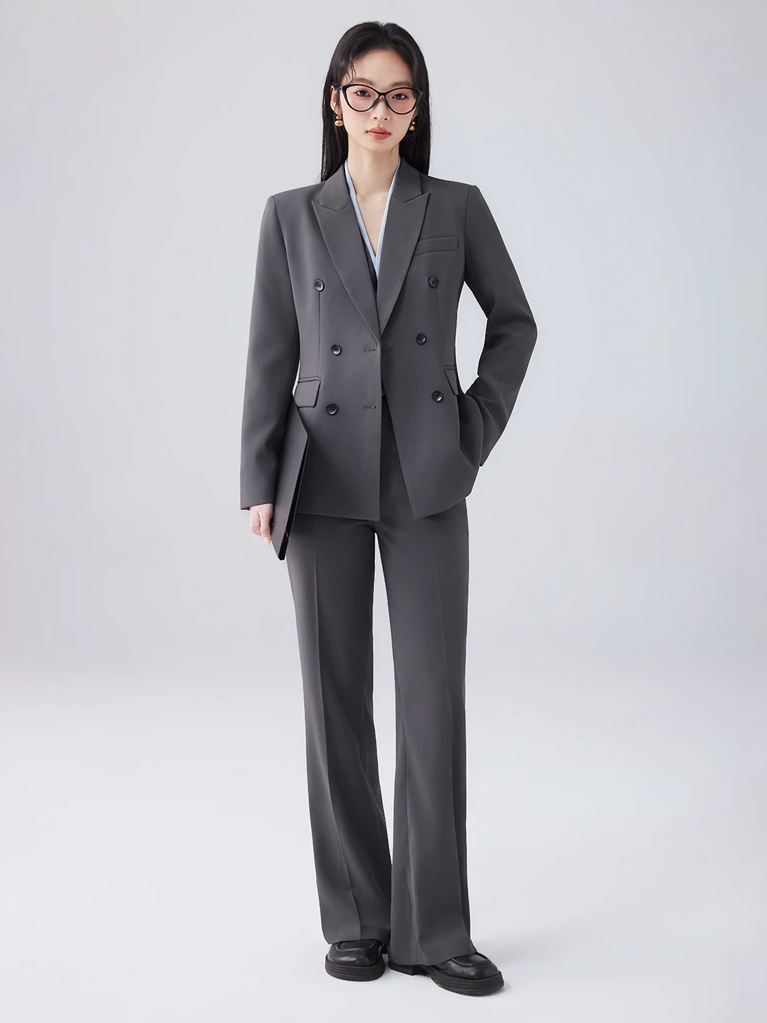 Elegant Pure Color Commute Professional Suit Women's Spring Autumn New Style Waist-Cinching Simple Dry Business Suit
Elegant Pure Color Commute Professional Suit Women's Spring Autumn New Style Waist-Cinching Simple Dry Business Suit