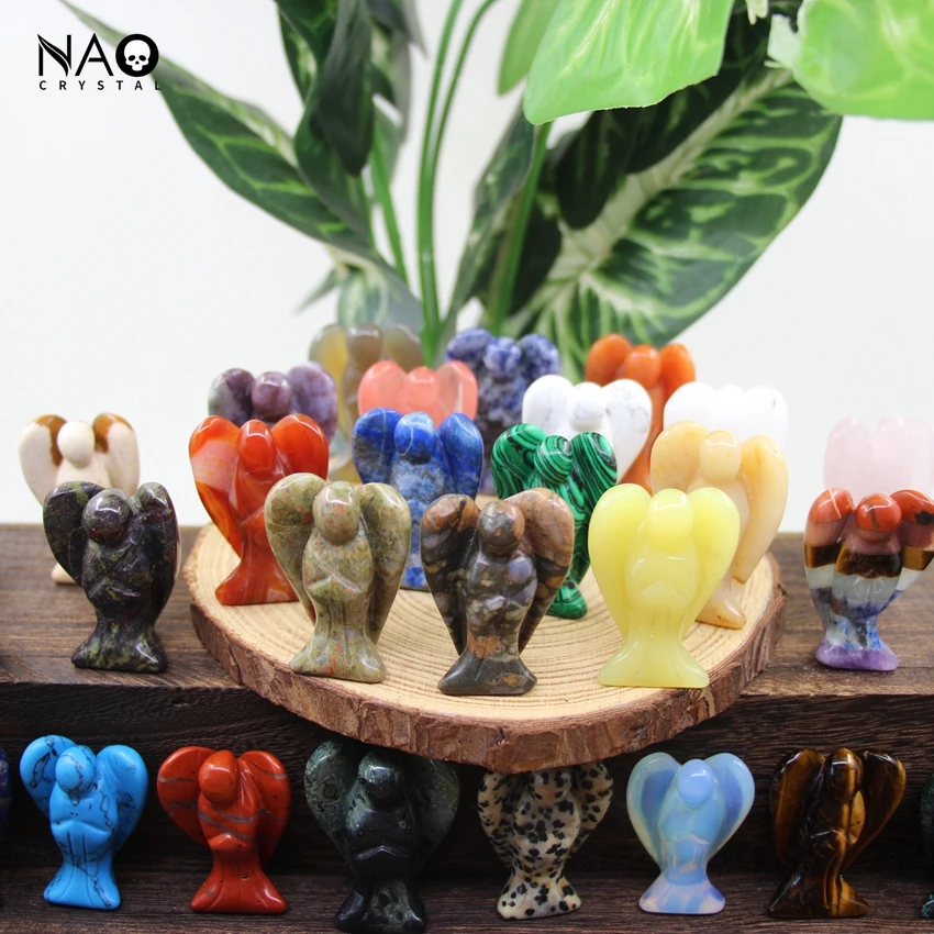 1.5" Prayer Angel Statue Home Decoration,Carved Gemstone Quartz Guardian Figurine Healing Crystal Room Ornament Crafts Gifts
1.5" Prayer Angel Statue Home Decoration,Carved Gemstone Quartz Guardian Figurine Healing Crystal Room Ornament Crafts Gifts