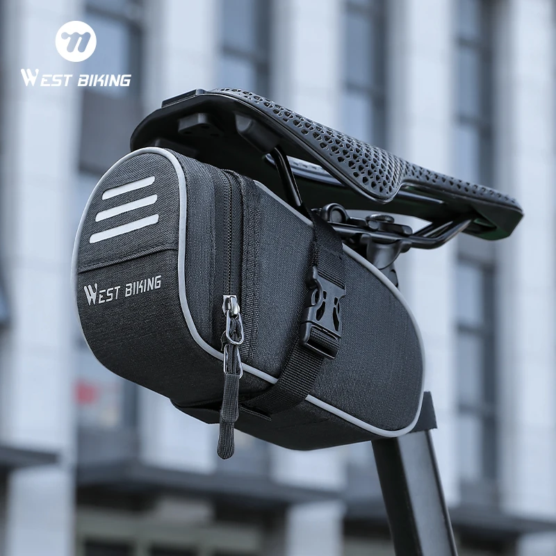 WEST BIKING Bicycle Saddle Bag Cycling Tool Storage Pouch Quick Release Tail Bag Reflective Waterproof MTB Road Bike Accessories
WEST BIKING Bicycle Saddle Bag Cycling Tool Storage Pouch Quick Release Tail Bag Reflective Waterproof MTB Road Bike Accessories