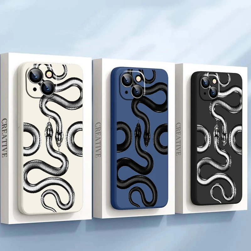 Luxury Fashion Snake Phone Case For iPhone 15 14 13 12 11 Pro Max 15 14 Plus 12 13 Mini X XR XS Max Funda Coque
Luxury Fashion Snake Phone Case For iPhone 15 14 13 12 11 Pro Max 15 14 Plus 12 13 Mini X XR XS Max Funda Coque