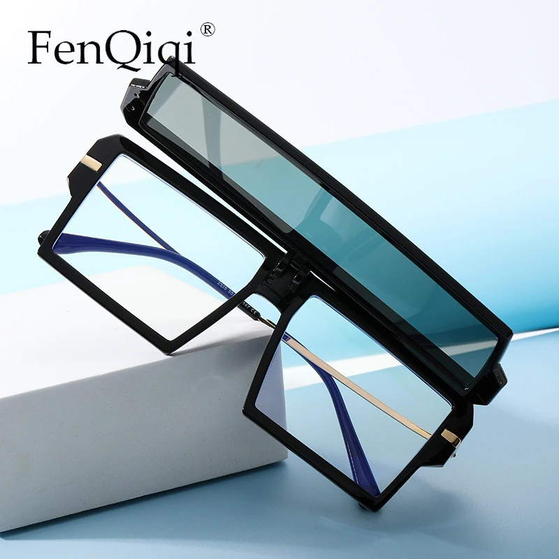 One Piece Designer Flip Square Frame Sunglasses Ladies Trendy Personality Spectacles UV400 Sun Glasses For Women Shades lasit
One Piece Designer Flip Square Frame Sunglasses Ladies Trendy Personality Spectacles UV400 Sun Glasses For Women Shades lasit