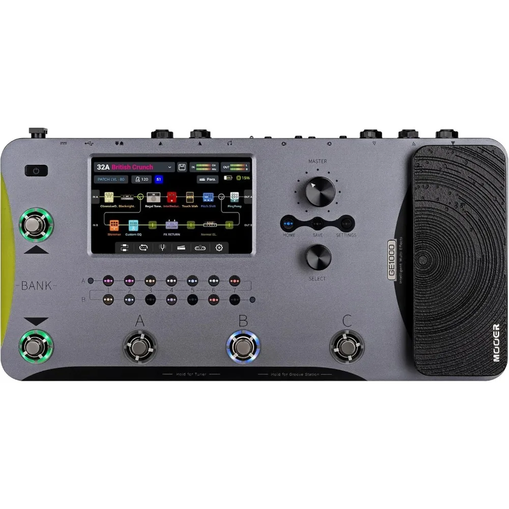 Original GE1000 Guitar Mutieffects Pedal Processor WIth 5" Touch Screen, 288 Effects, AI Equalization Third-brand IRs
Original GE1000 Guitar Mutieffects Pedal Processor WIth 5" Touch Screen, 288 Effects, AI Equalization Third-brand IRs