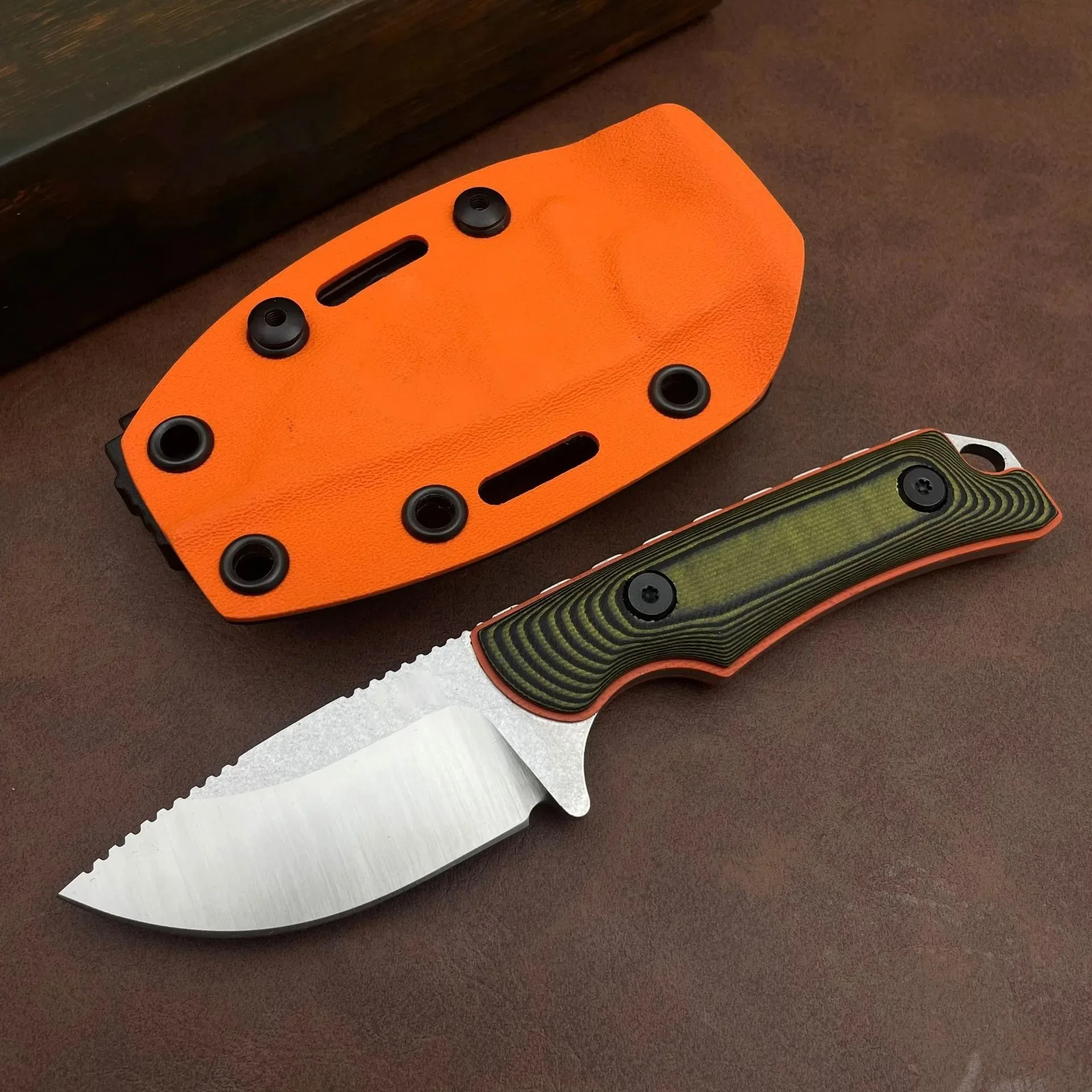 Outdoor 15017 Multi-purpose Camping Utility Cutter Fixed Blade Knife - Compact Tools, for Jungle Adventure, Picnic and BBQ
Outdoor 15017 Multi-purpose Camping Utility Cutter Fixed Blade Knife - Compact Tools, for Jungle Adventure, Picnic and BBQ