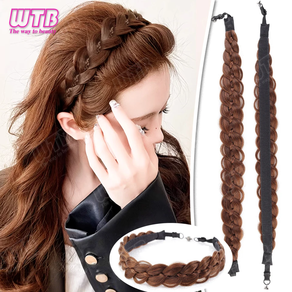WTB Synthetic Hairband Wig for Women Magnetic Snap Style Fishtail Braid Hairband Wig with Velcro Suitable for Everyday Wear
WTB Synthetic Hairband Wig for Women Magnetic Snap Style Fishtail Braid Hairband Wig with Velcro Suitable for Everyday Wear