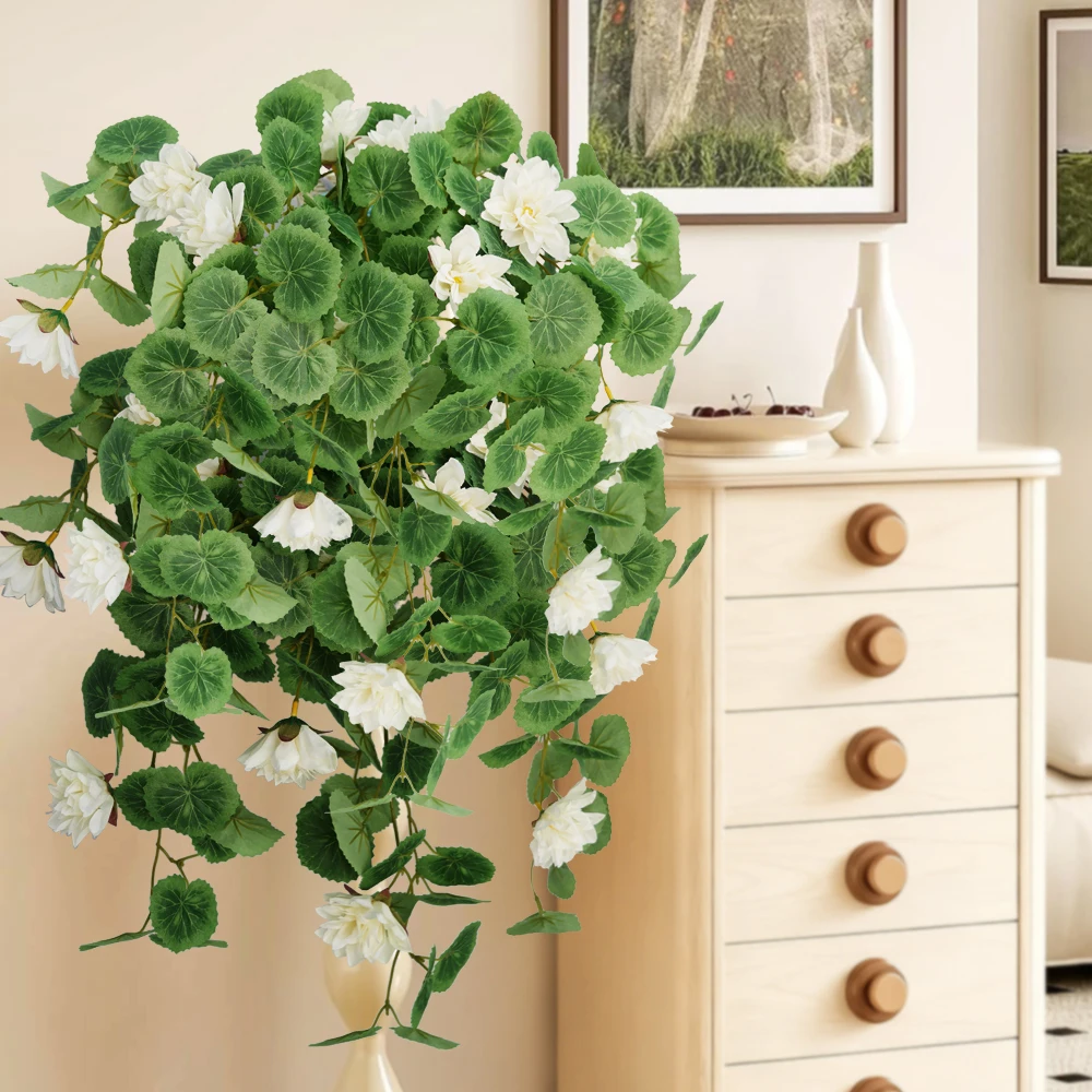 Fake Hanging Plants with Flowers Geranium Artificial Garland Geranium Artificial Flower Hanging Floral Garland for Spring Summer
Fake Hanging Plants with Flowers Geranium Artificial Garland Geranium Artificial Flower Hanging Floral Garland for Spring Summer
