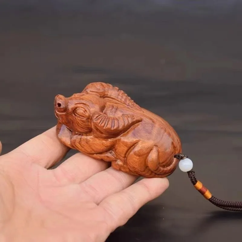 Yellow Rosewood Coin Cow Small Ornaments Log Carving Lying Cattle Hand Pieces Pendant Crafts Wood Send Black Rope
Yellow Rosewood Coin Cow Small Ornaments Log Carving Lying Cattle Hand Pieces Pendant Crafts Wood Send Black Rope