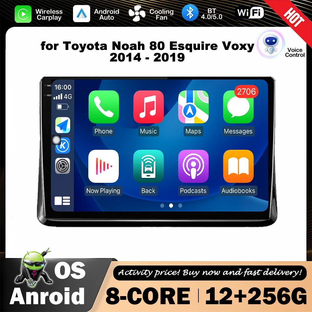 HD Touch Screen Intelligent System 10 '' Car Multimedia Audio Player for Toyota Noah 80 Esquire Voxy 2014 - 2019 GPS Navigation
HD Touch Screen Intelligent System 10 '' Car Multimedia Audio Player for Toyota Noah 80 Esquire Voxy 2014 - 2019 GPS Navigation