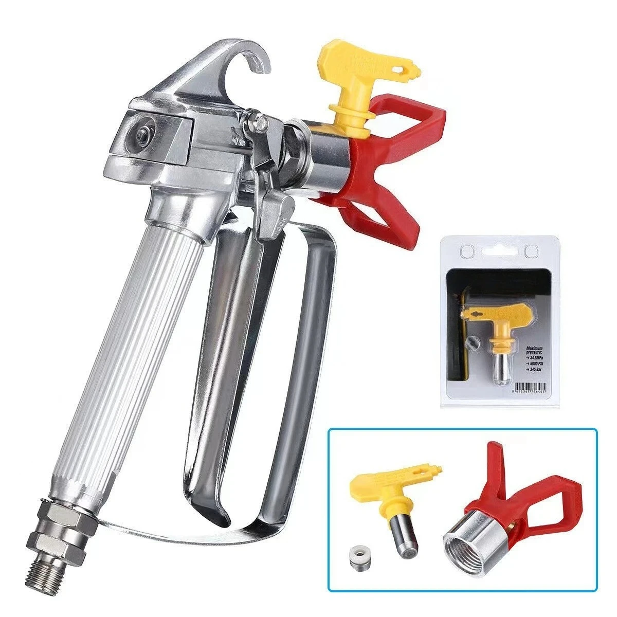 Airless high pressure spraying machine accessories Spray gun Latex paint nozzle holder Sprayer accessories are universal
Airless high pressure spraying machine accessories Spray gun Latex paint nozzle holder Sprayer accessories are universal