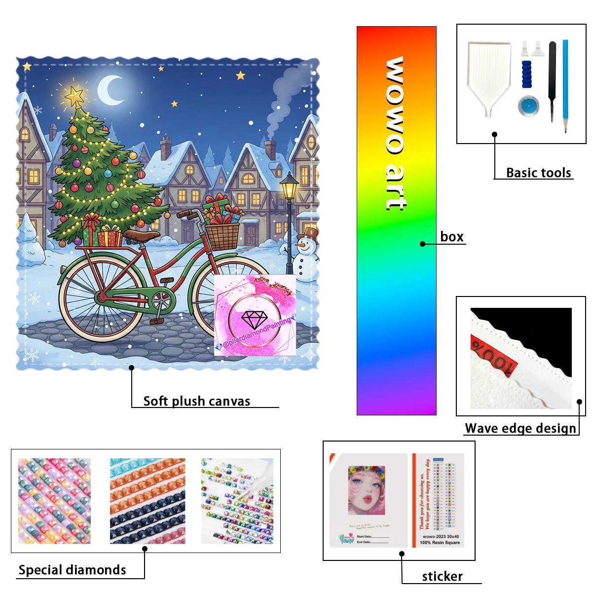 【pilar Diamond Art】Набор для вышивания стразами «История рождественской елки и велосипеда»: 100% полный комплект для вышивания стразами, идеальное произведение, которое стоит приобрести.
【pilar Diamond Art】Набор для вышивания стразами «История рождественской елки и велосипеда»: 100% полный комплект для вышивания стразами, идеальное произведение, которое стоит приобрести.