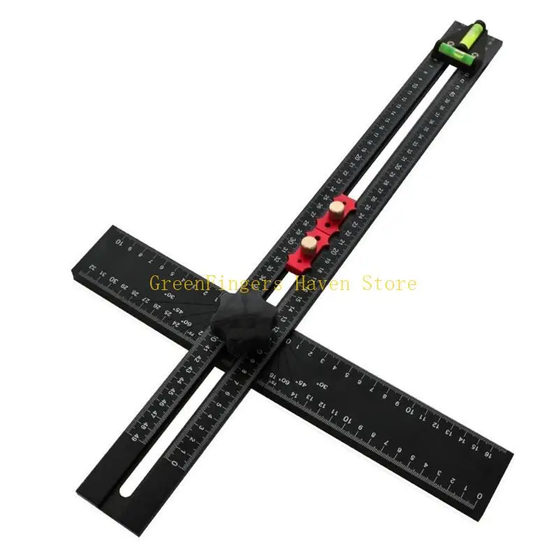 F68D Woodworking Scriber и Guide Guide, T -Square Ruler с четкими углами маркировки
F68D Woodworking Scriber и Guide Guide, T -Square Ruler с четкими углами маркировки
