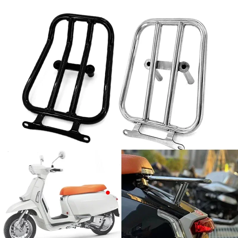 New Motorcycle Rear Luggage Rack Tailbox Fixer Holder Cargo Bracket Tailrack Accessories Fit for Lambretta G350 G 350 All Years
New Motorcycle Rear Luggage Rack Tailbox Fixer Holder Cargo Bracket Tailrack Accessories Fit for Lambretta G350 G 350 All Years