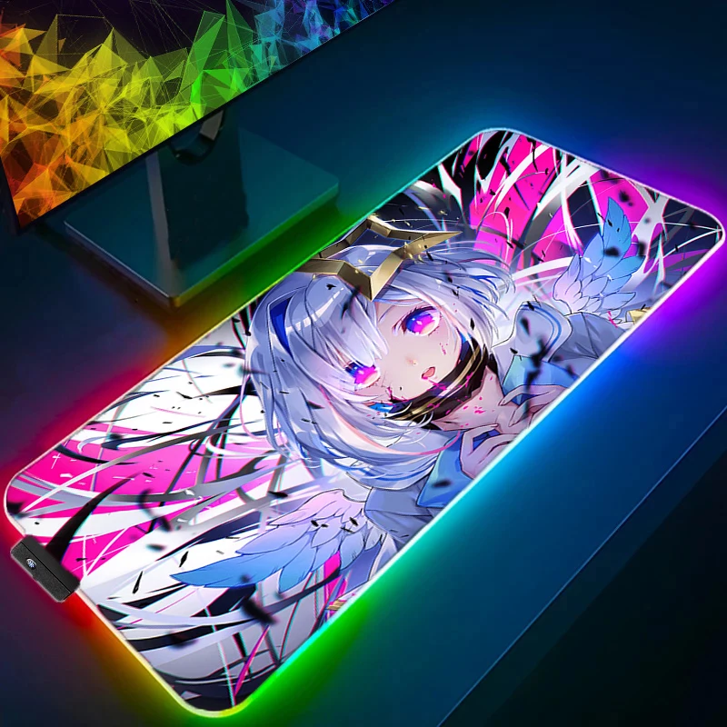 Hololive Anime RGB Mousepad LED Computer Office Kawaii Mouse Pad PC Keyboard Backlit Gaming Table Mat Large Mousemat XXL Carpet
Hololive Anime RGB Mousepad LED Computer Office Kawaii Mouse Pad PC Keyboard Backlit Gaming Table Mat Large Mousemat XXL Carpet