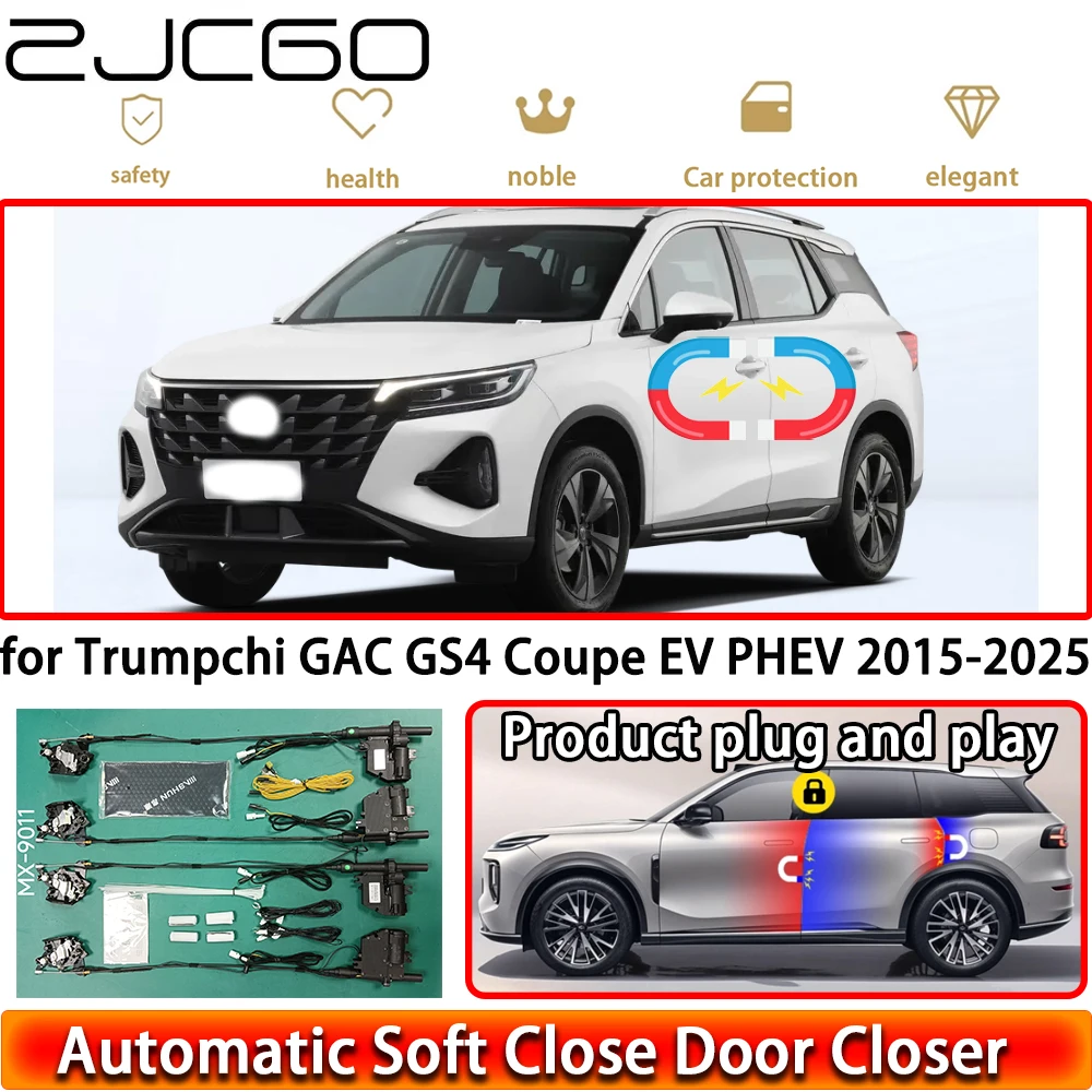 ZJCGO for Trumpchi GAC GS4 Coupe EV PHEV 2015-2025 OEM Soft Close Door Kit Power Closing Latch System Auto Pull Door Easy Close
ZJCGO for Trumpchi GAC GS4 Coupe EV PHEV 2015-2025 OEM Soft Close Door Kit Power Closing Latch System Auto Pull Door Easy Close