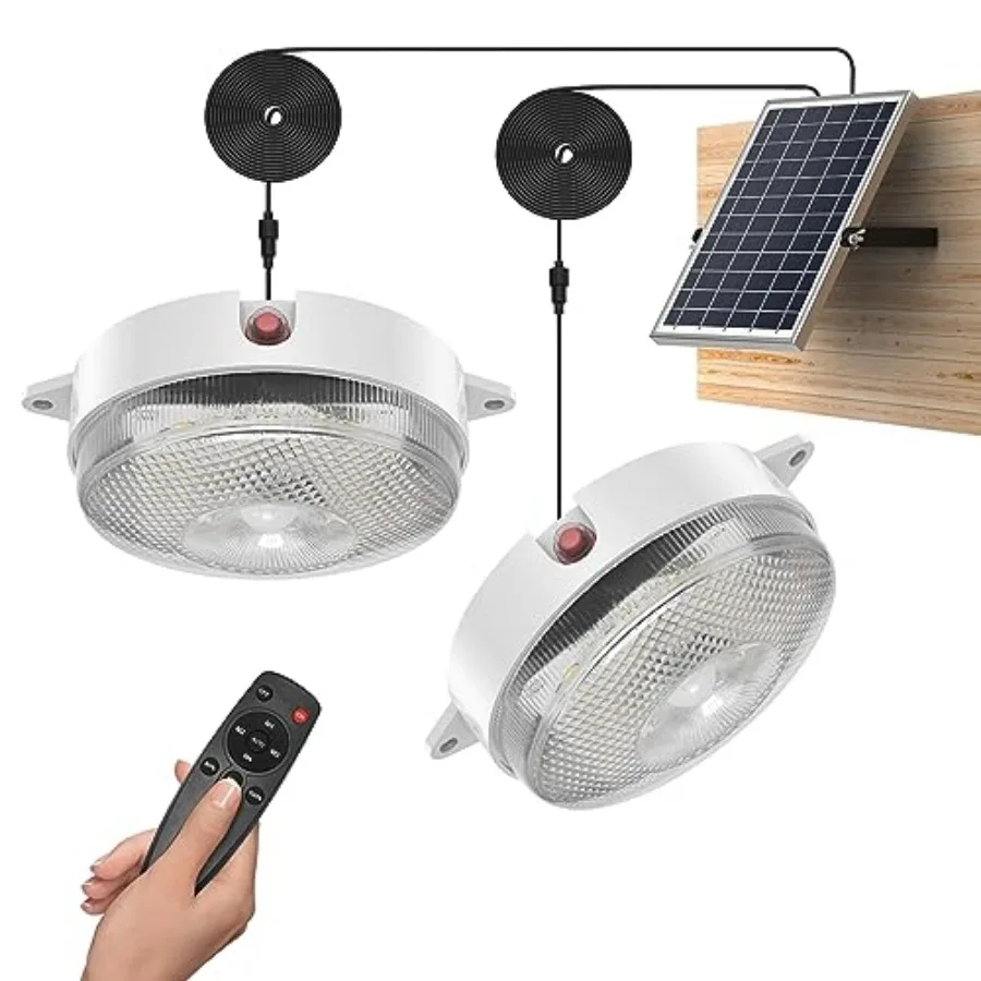 Solar Ceiling Light Motion Sensor 2 Pack Dimmable 6000K/4000K/3200K Solar Shed Light with On Off Switch and Remote Daytime and
Solar Ceiling Light Motion Sensor 2 Pack Dimmable 6000K/4000K/3200K Solar Shed Light with On Off Switch and Remote Daytime and