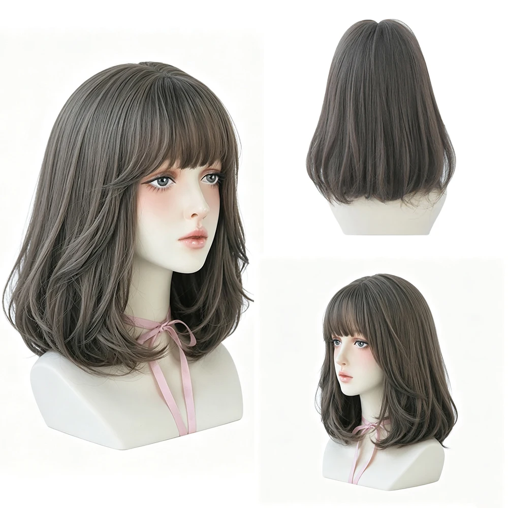 Natural Cool Brown Inner Curl Bob Wig With Air Bangs Layered Straight Wig Heat Resistant Synthetic Hair For Women Daily Party
Natural Cool Brown Inner Curl Bob Wig With Air Bangs Layered Straight Wig Heat Resistant Synthetic Hair For Women Daily Party