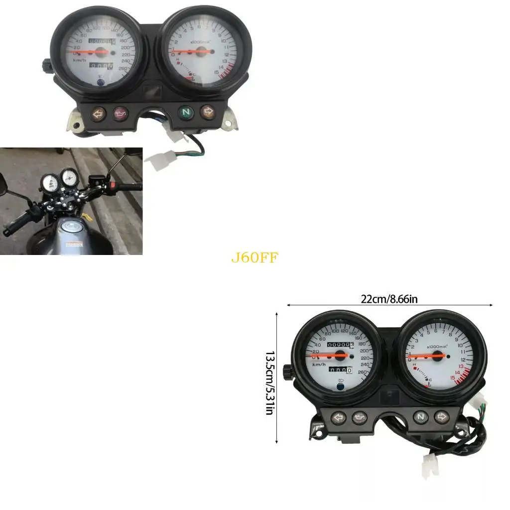 J60F Waterproof Motorbike Cluster Dashboard Speed Measurement for CB600 Smooth Riding 
J60F Waterproof Motorbike Cluster Dashboard Speed Measurement for CB600 Smooth Riding