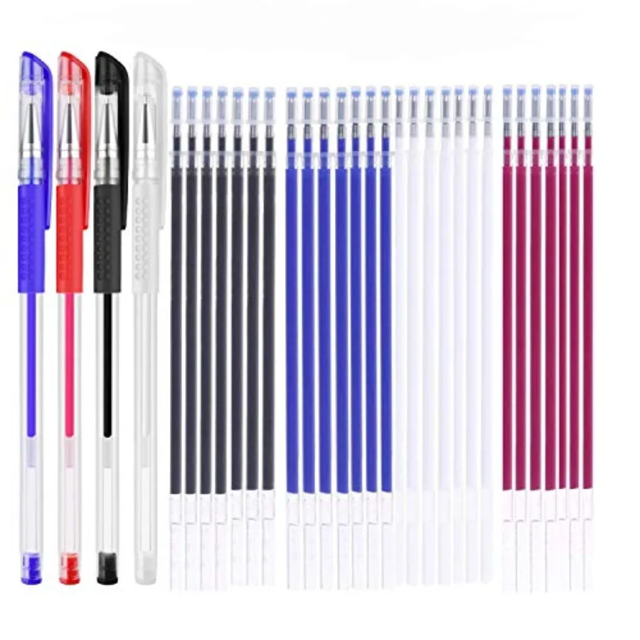 Heat Erasable Fabric Marking Pens with 28 Refills for Tailors Sewing, and Quilting Dressmaking, 4 Colors Heat Erase Pens for Fa
Heat Erasable Fabric Marking Pens with 28 Refills for Tailors Sewing, and Quilting Dressmaking, 4 Colors Heat Erase Pens for Fa