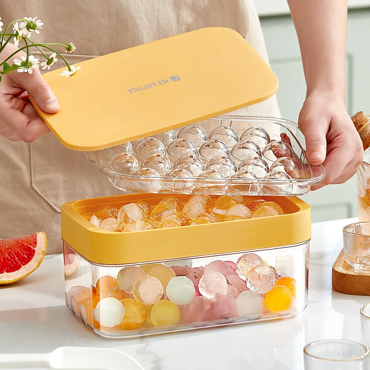Ice Cube Trays Ice Cube Storage Container Box with Lid ice Ball Maker for Cool Drinks Kitchen cozinha Bar Tool Accessory
Ice Cube Trays Ice Cube Storage Container Box with Lid ice Ball Maker for Cool Drinks Kitchen cozinha Bar Tool Accessory