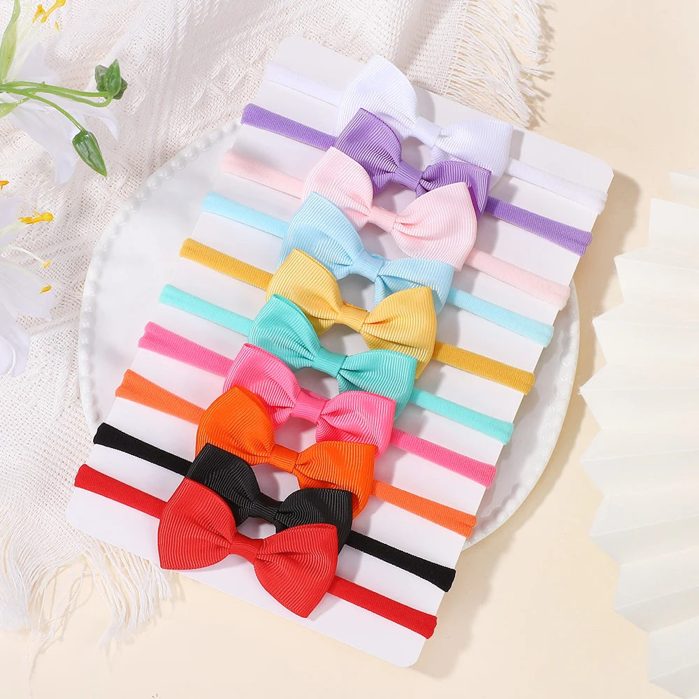 10Pcs/set 2.7inch Bows Ribbon Hair Band Lovely Casual Elastic Head Band Solid Cute Baby Bowknot Toddler Headtie Wholesale Gifts
10Pcs/set 2.7inch Bows Ribbon Hair Band Lovely Casual Elastic Head Band Solid Cute Baby Bowknot Toddler Headtie Wholesale Gifts