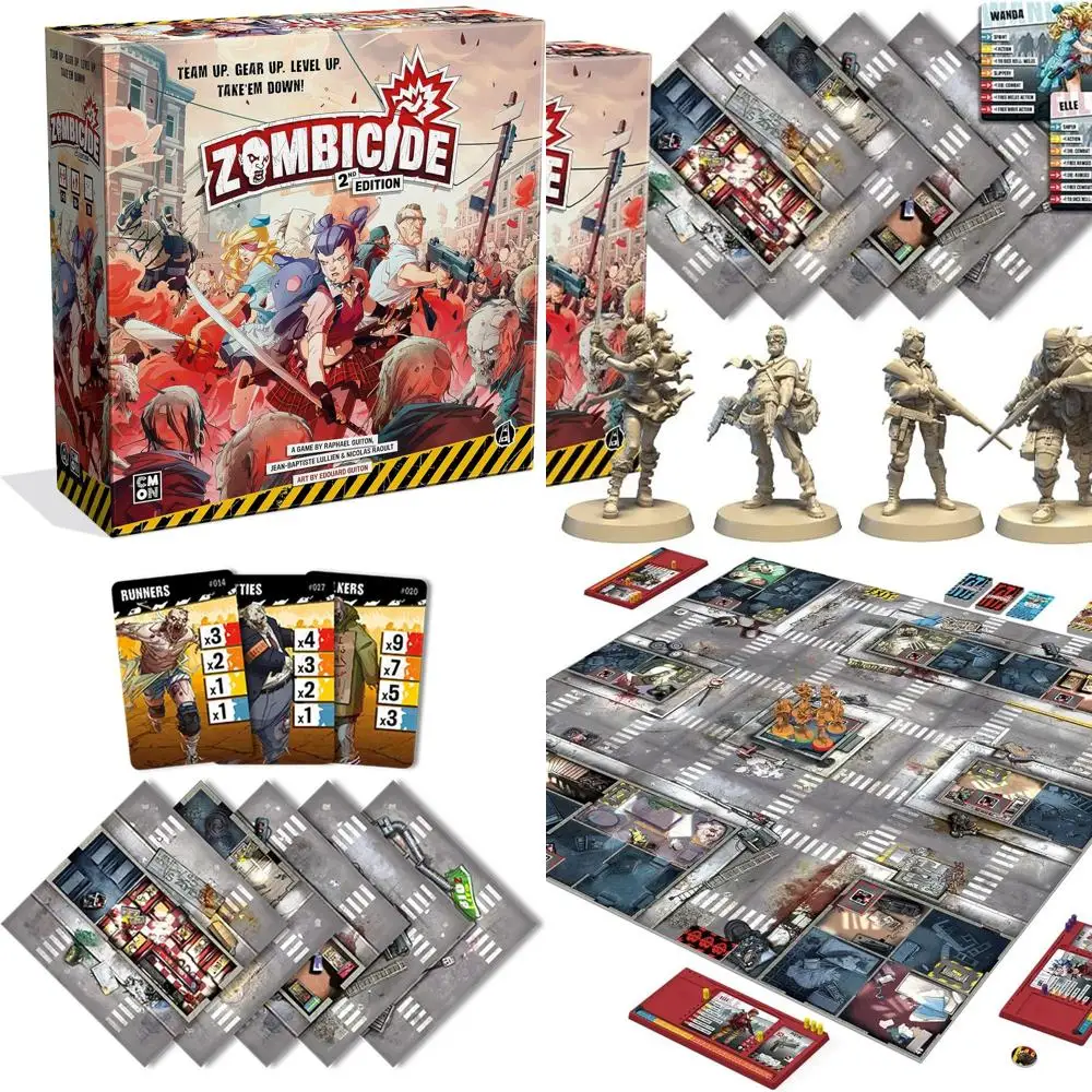 2-е издание CMON's Zombicide: Team Up Against Zombies, возраст 14+, 1–6 игроков, 1 час игр
2-е издание CMON's Zombicide: Team Up Against Zombies, возраст 14+, 1–6 игроков, 1 час игр