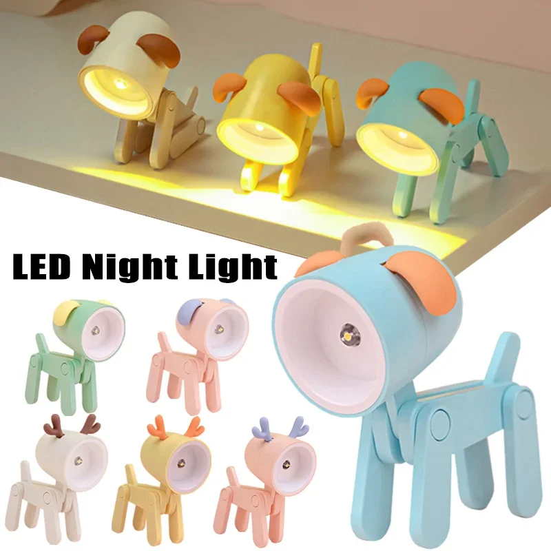 Cute Pet LED Night Light Cartoon Dog Mini Foldable Table Lamps Kids Book Lights Bedside Bedroom Living Room Desk Lamp Decoration
Cute Pet LED Night Light Cartoon Dog Mini Foldable Table Lamps Kids Book Lights Bedside Bedroom Living Room Desk Lamp Decoration