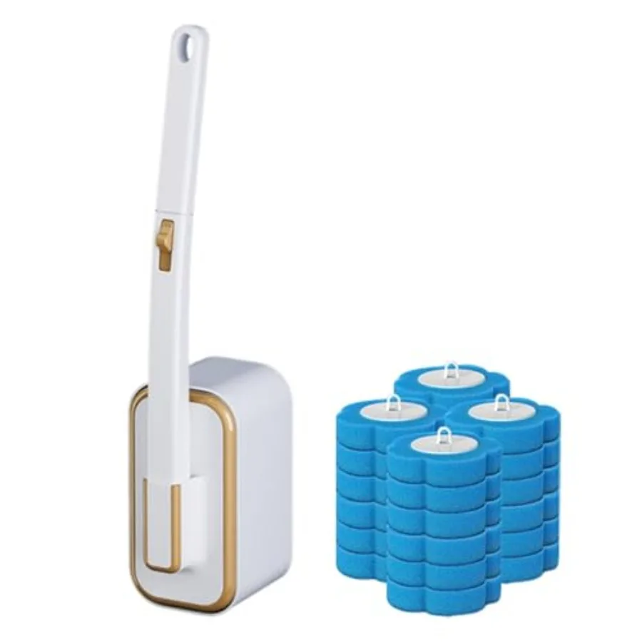 Disposable Toilet Brush, Toilet Cleaning System with Heads, Soft Sponge Bathroom Toilets Brush, Disposable Silicone Toilets Bru
Disposable Toilet Brush, Toilet Cleaning System with Heads, Soft Sponge Bathroom Toilets Brush, Disposable Silicone Toilets Bru