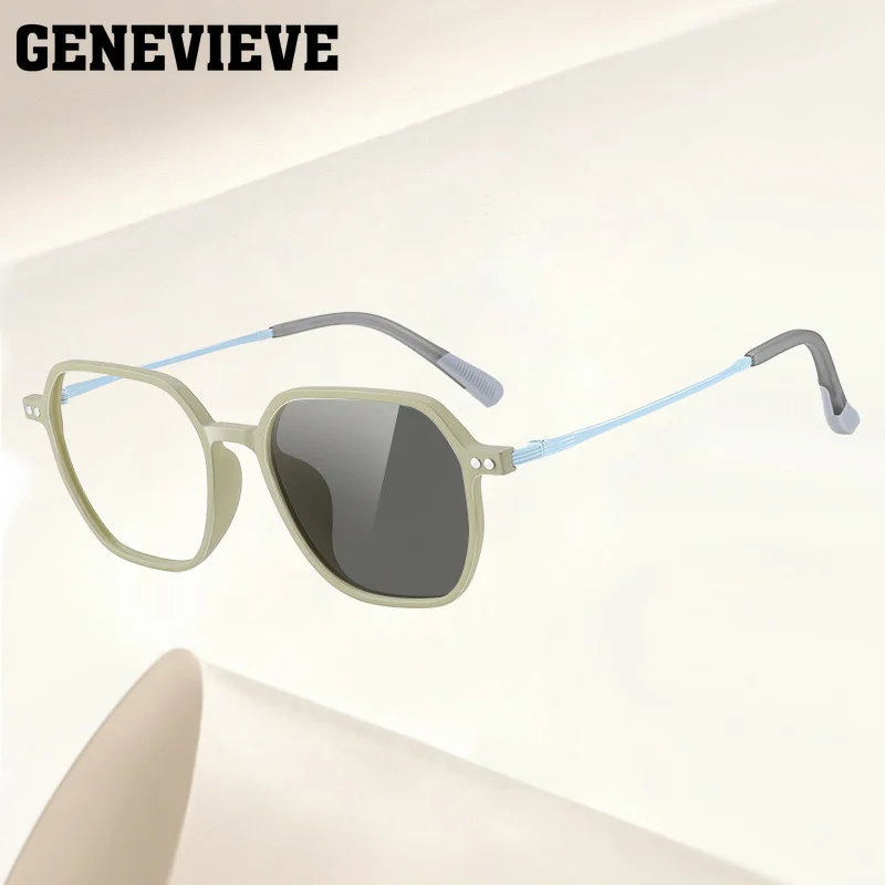 GENEVIEVE Personality New Model Polygon Design Madam Photochromic Blue Light Blocking Reading Glasses Customizable Prescription
GENEVIEVE Personality New Model Polygon Design Madam Photochromic Blue Light Blocking Reading Glasses Customizable Prescription