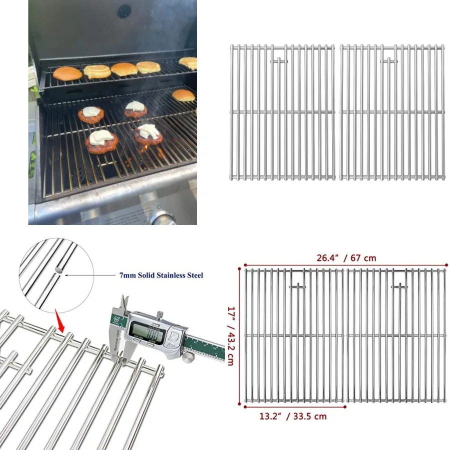 17 Inch Cooking Grates for Home Depot Nexgrill 720-0830H 720-0830D 720-0783E 720-0783C for Nexgrill Replacement Parts 4 Burner
17 Inch Cooking Grates for Home Depot Nexgrill 720-0830H 720-0830D 720-0783E 720-0783C for Nexgrill Replacement Parts 4 Burner