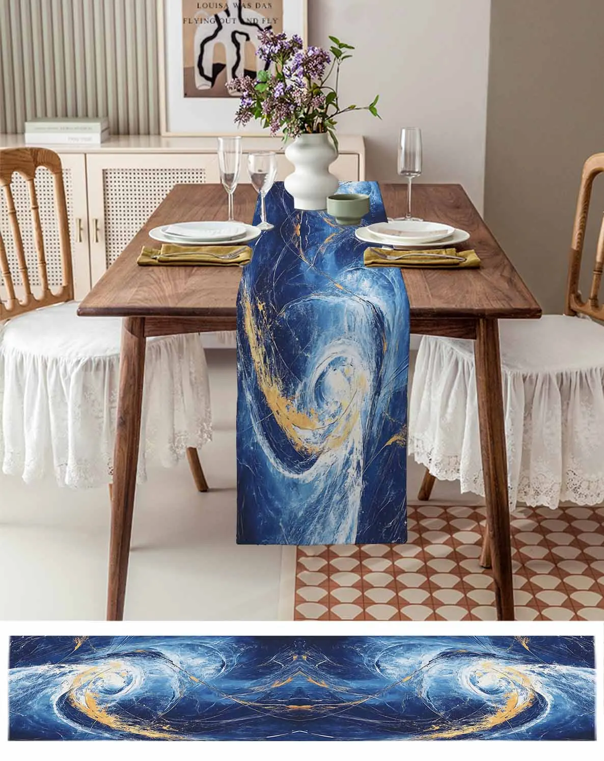 Abstract Blue Theme Linen Cotton Table Cloth Decoration For Home Wedding Christmas Party
Abstract Blue Theme Linen Cotton Table Cloth Decoration For Home Wedding Christmas Party