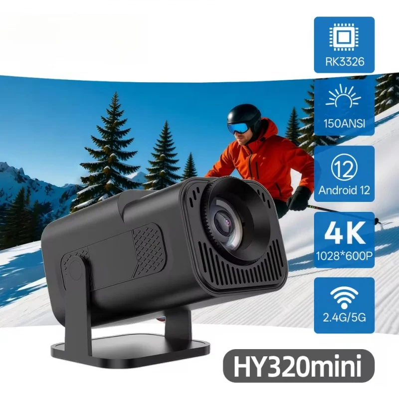 New HY320 Projector Android 11 390ANSI HD 4K Native 1080P Dual Wifi6 BT5.0 Cinema level Portable Projetor HY300 Upgrated
New HY320 Projector Android 11 390ANSI HD 4K Native 1080P Dual Wifi6 BT5.0 Cinema level Portable Projetor HY300 Upgrated