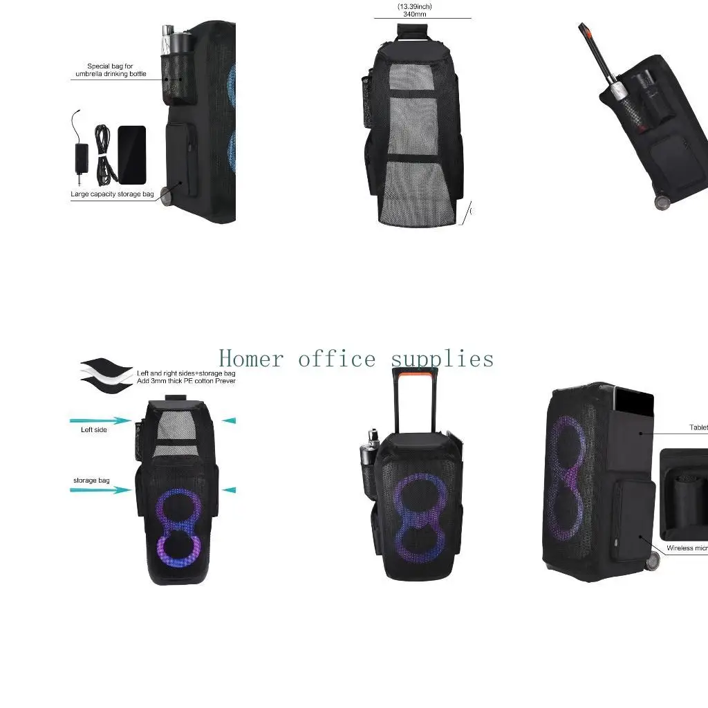 K43B Durability Speaker Cover for Stage 320 Speaker Case with Storage Pocket
K43B Durability Speaker Cover for Stage 320 Speaker Case with Storage Pocket