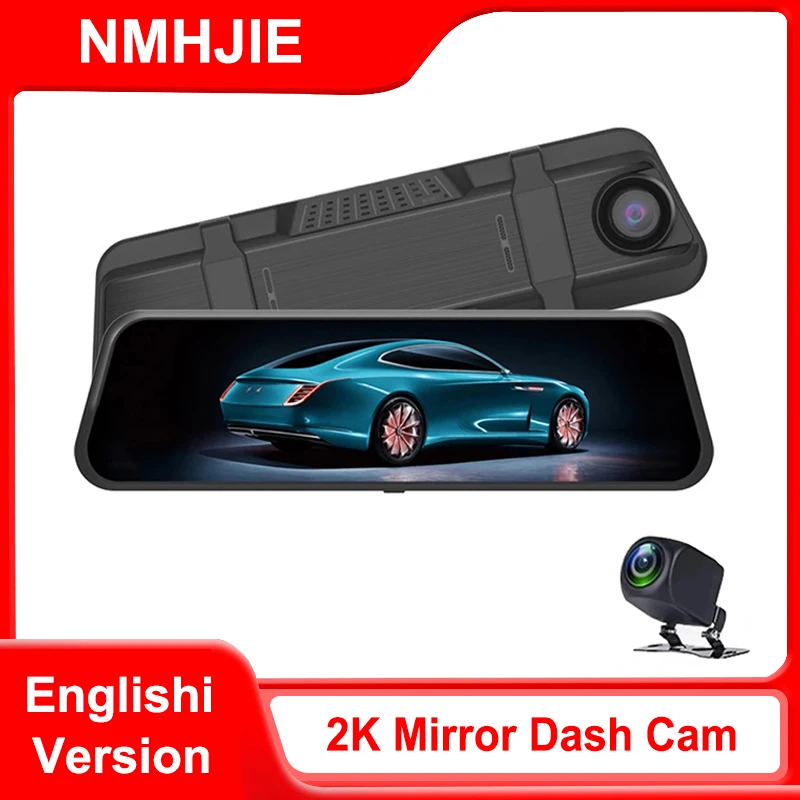 2K Car DVR 10 Inch Touch Screen Video Recorder Rearview mirror Dash Cam Front and Rear Camera Mirror DVR Black Box
2K Car DVR 10 Inch Touch Screen Video Recorder Rearview mirror Dash Cam Front and Rear Camera Mirror DVR Black Box