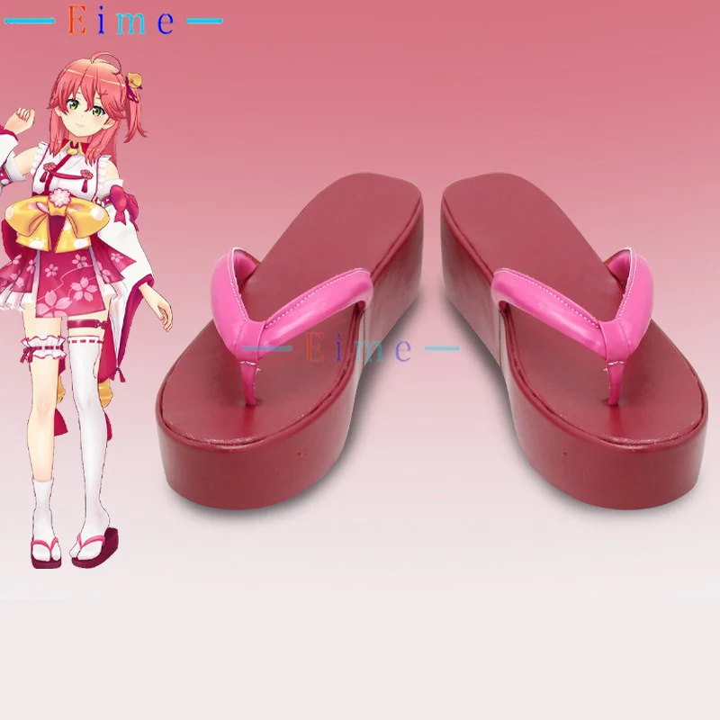 Vtuber Sakura Miko Cosplay Shoes Halloween Carnival Boots Custom Made Big Size Miko Sandals Pink Cute PU Leather Shoes
Vtuber Sakura Miko Cosplay Shoes Halloween Carnival Boots Custom Made Big Size Miko Sandals Pink Cute PU Leather Shoes